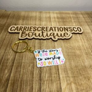 Inspirational Bible Quote Keychain